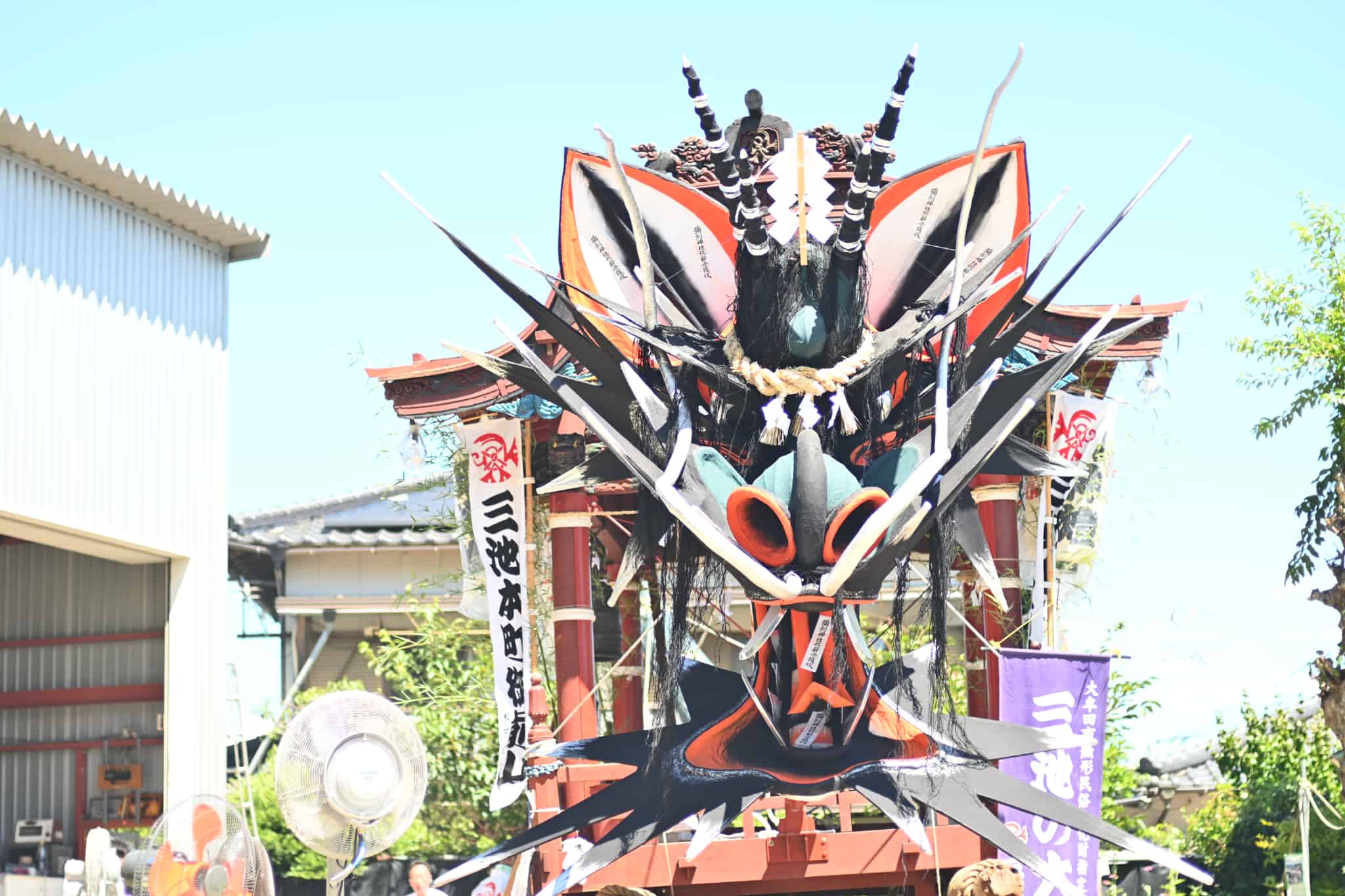 三池本町祇園宮の大蛇 正面
