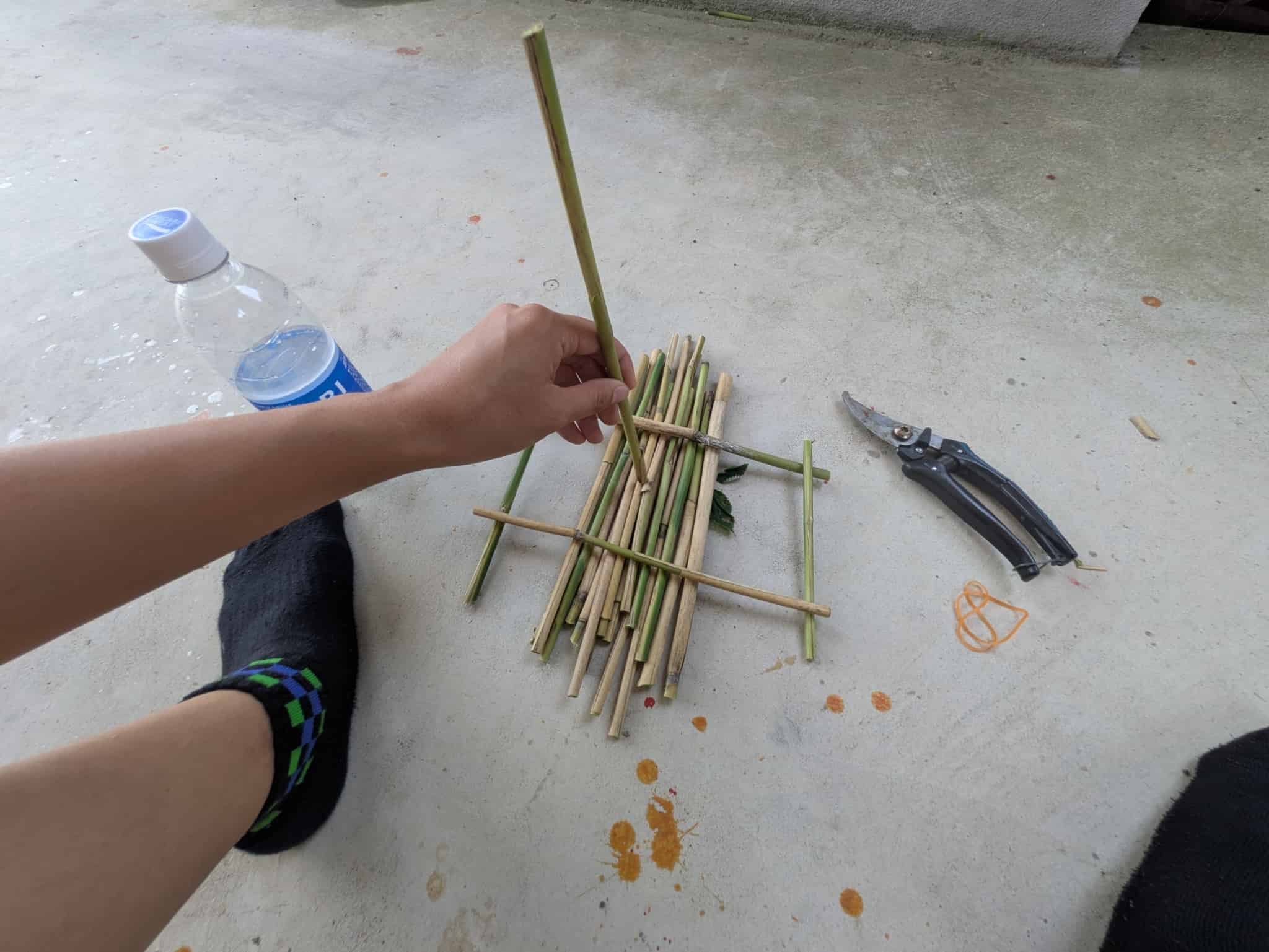 完成したヨシ船