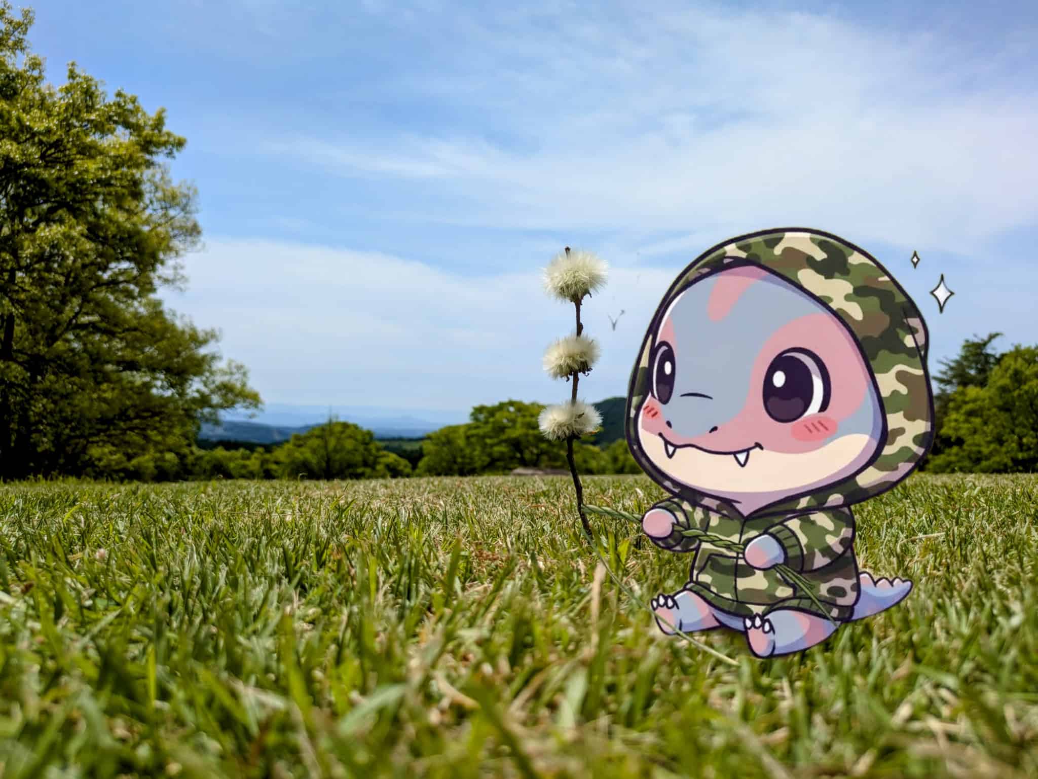 草から作られた紐