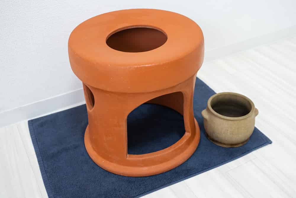 ヨモギ蒸し用の道具