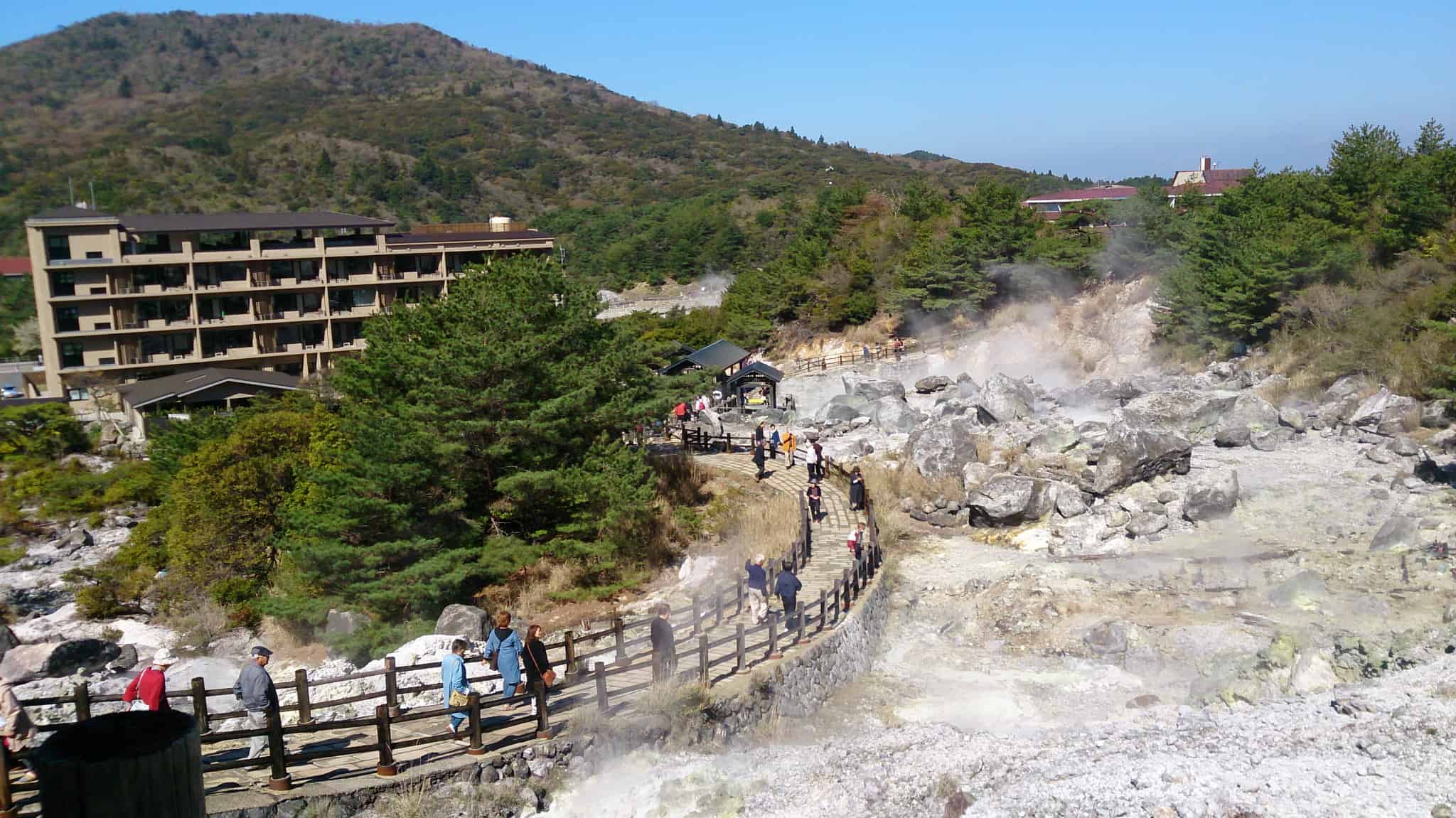 災害前の雲仙地獄2