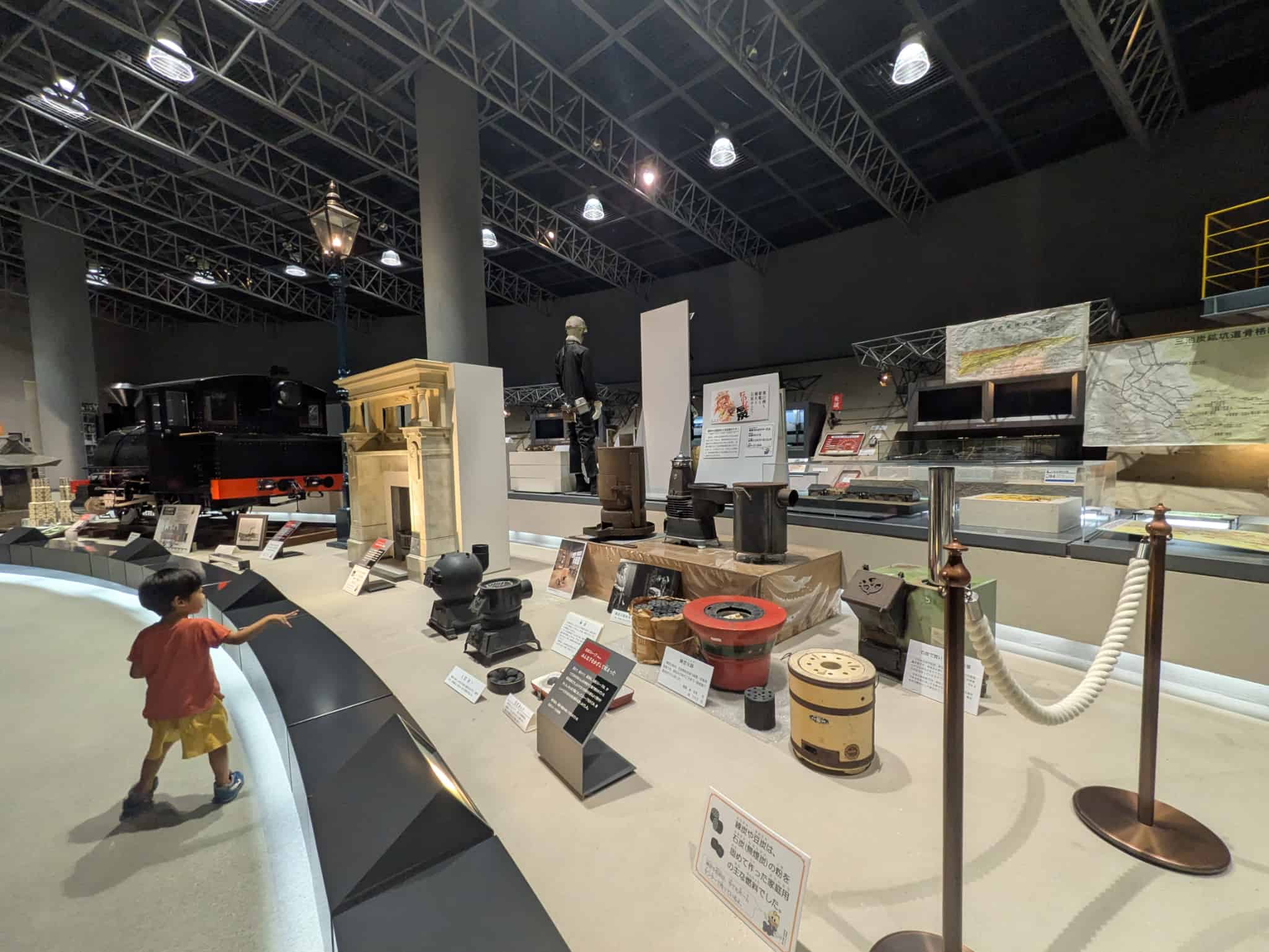 石炭と暮らしの関わりがわかる展示