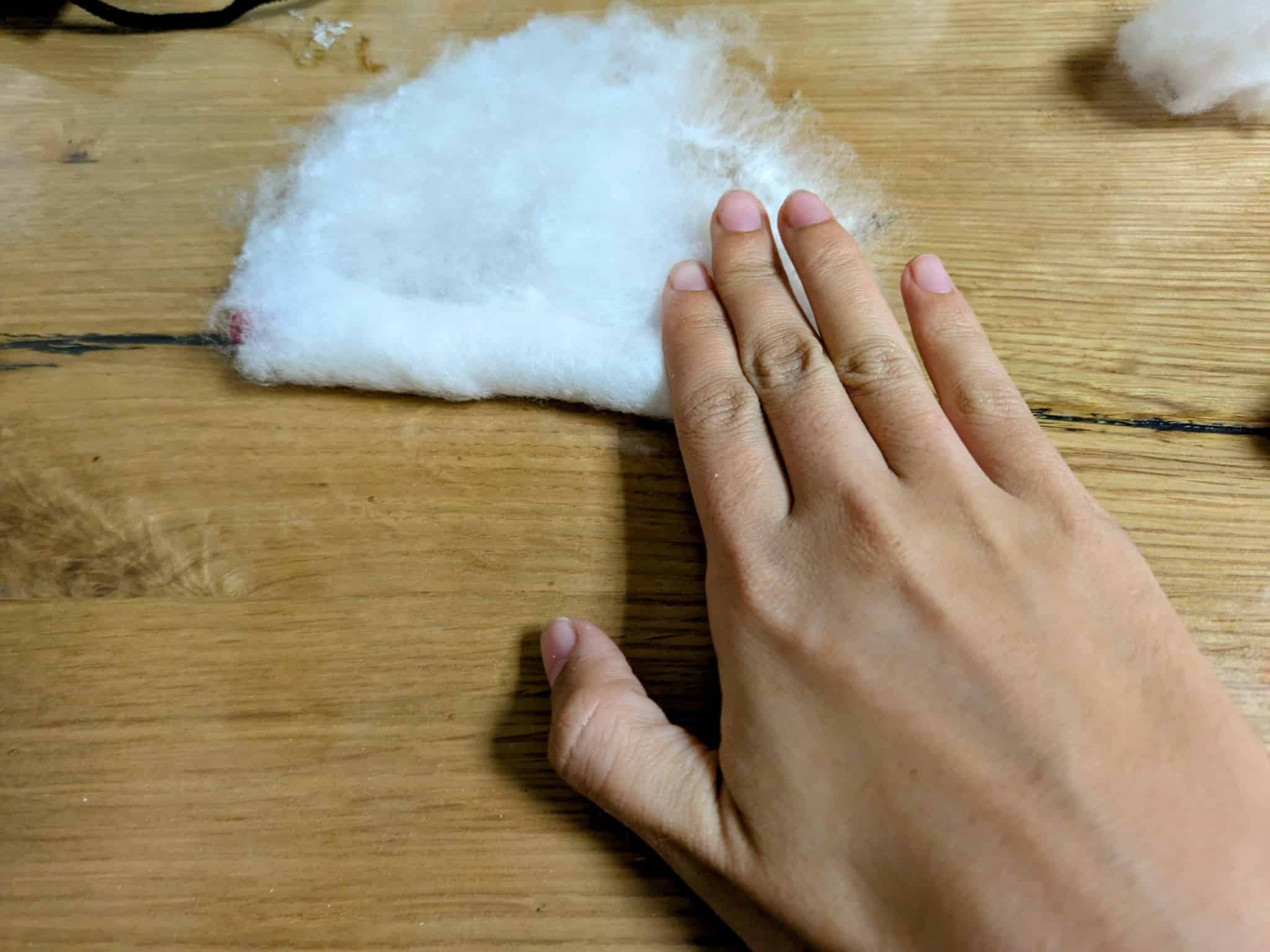 巻いている途中