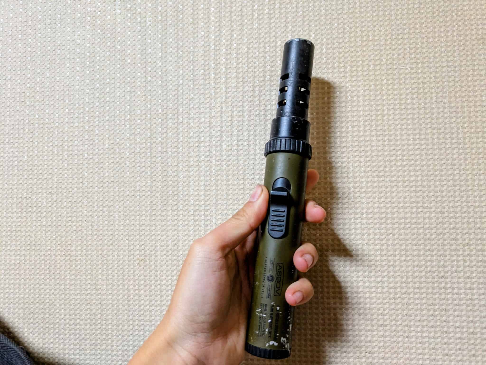 3年使用したAS2OVポータブルスティックバーナー 正面