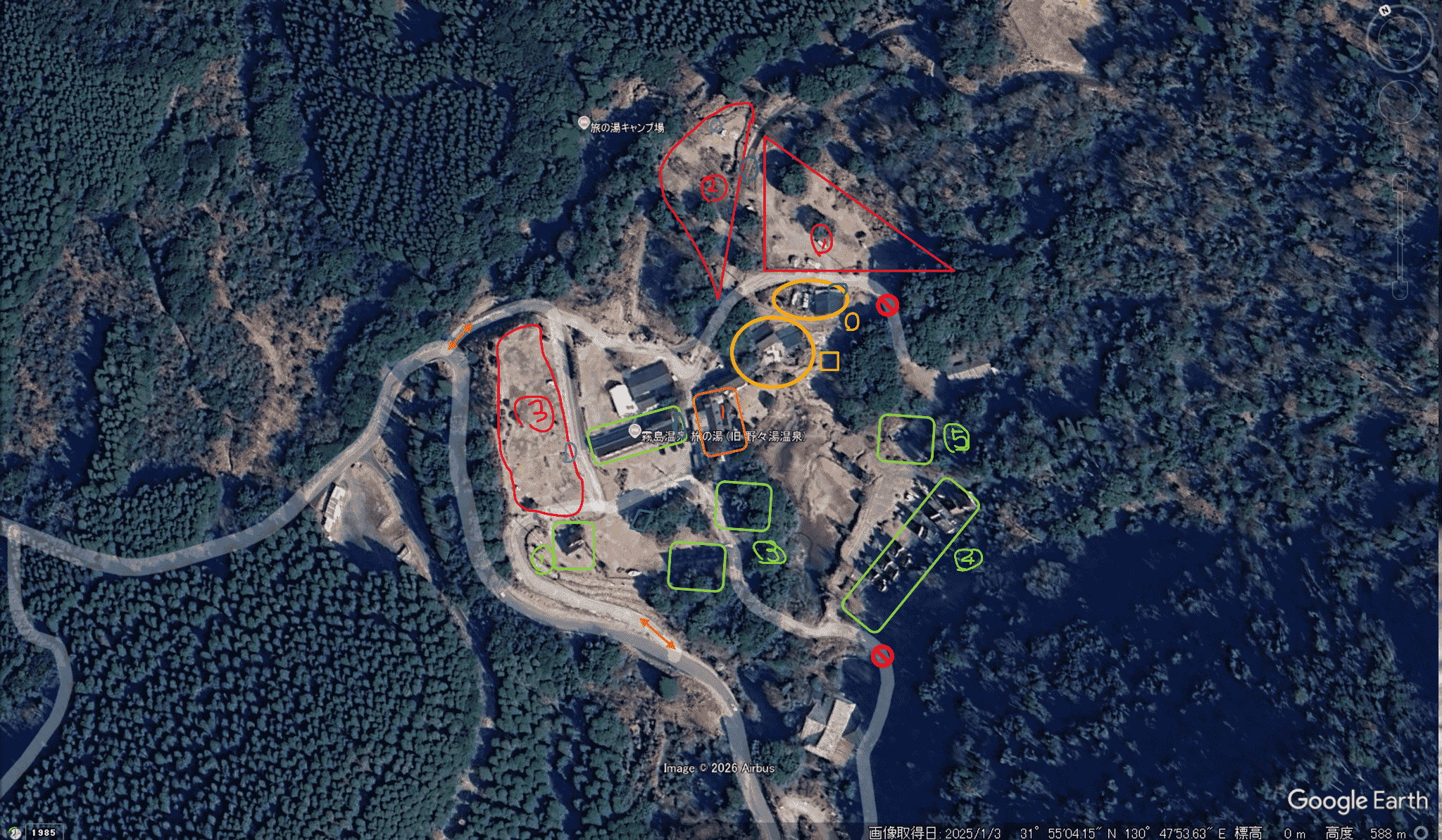 旅の湯 手作り場内マップ